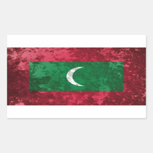 Maldives Rectangular Sticker
