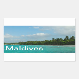 Maldives Rectangular Sticker