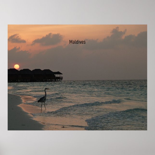 Maldives scenic landscape poster (Front)