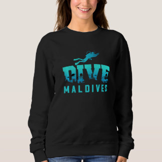 Maldives Scuba Diving Maldives Souvenir Diver  1 Sweatshirt