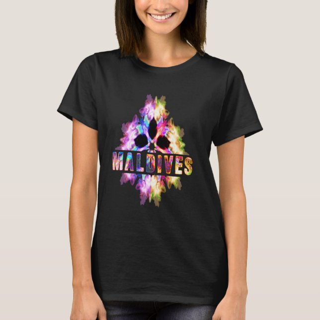 Maldives Souvenir Tshirt Maldivian Foreign Cultura (Front)
