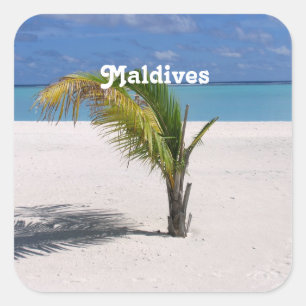 Maldives Square Sticker