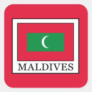 Maldives Square Sticker