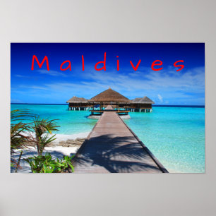 Maldives Tropical Island Resort Poster