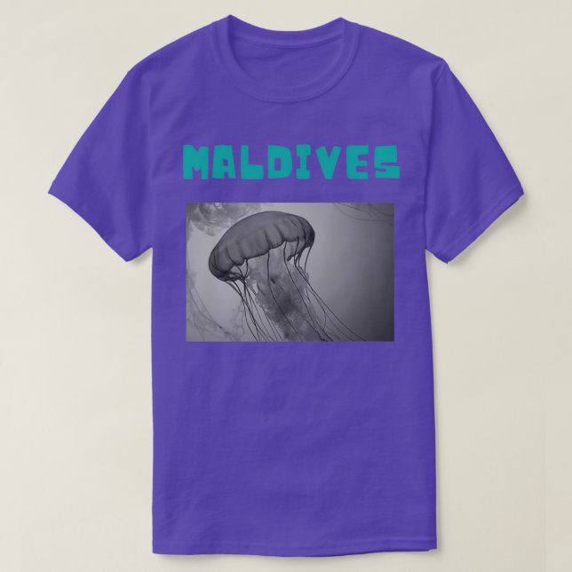 Maldives underwater cute jellyfish T-Shirt (Design Front)