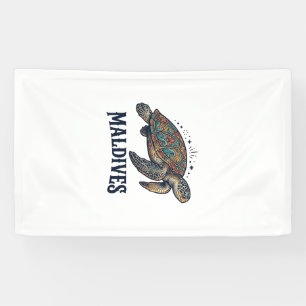 Maldives Vintage Sea Turtle Travel Shirt Design_1 Banner