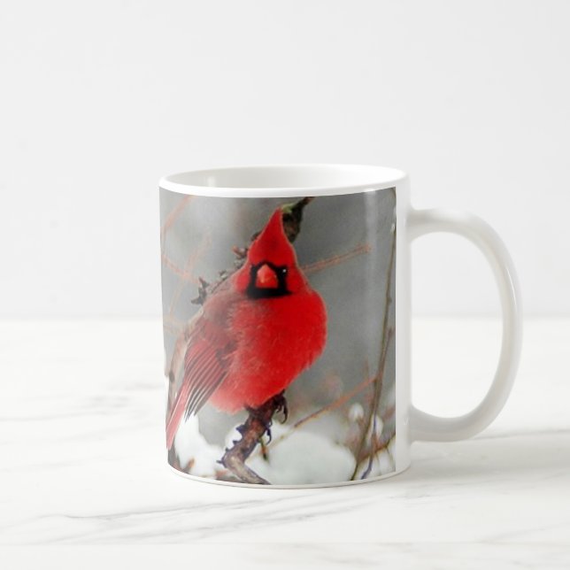 male and female cardinals coffee mug (Right)