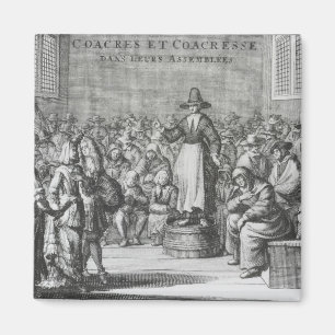 Male and Female Quakers at their Assembly Magnet