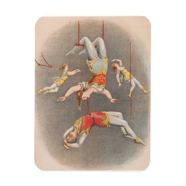 Male And Female Trapeze Performers Magnet (Vertical)