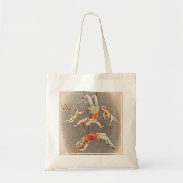 Male And Female Trapeze Performers Tote Bag (Front)