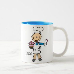 Male Baker Two-Tone Coffee Mug