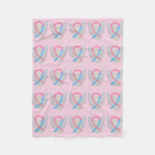 Male Breast Cancer Awareness Soft Blankets