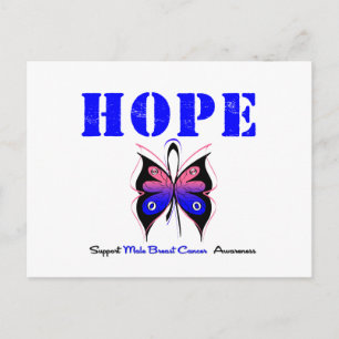 Male Breast Cancer HOPE Postcard