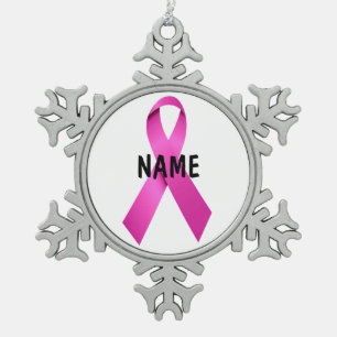 Male Breast Cancer Memorial Ornament