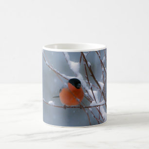 Male Bullfinch in the Snow Mug
