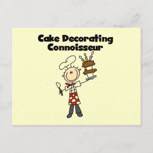 Male Cake Decorating Connoisseur Postcard