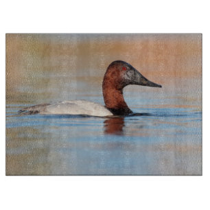 Male canvasback duck cutting board