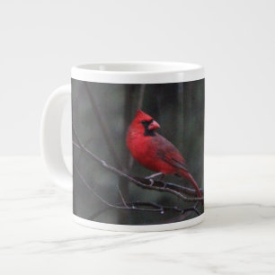 Male Cardinal Large Coffee Mug