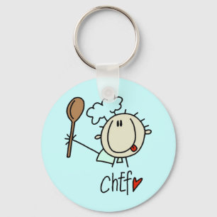 Male Chef Keychain