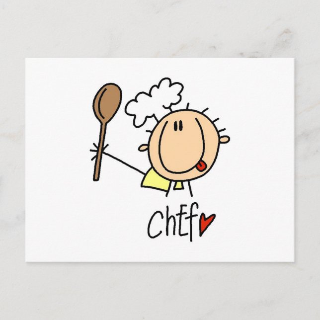 Male Chef Postcard (Front)