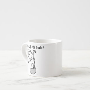 Male Chefs Rule Espresso Cup
