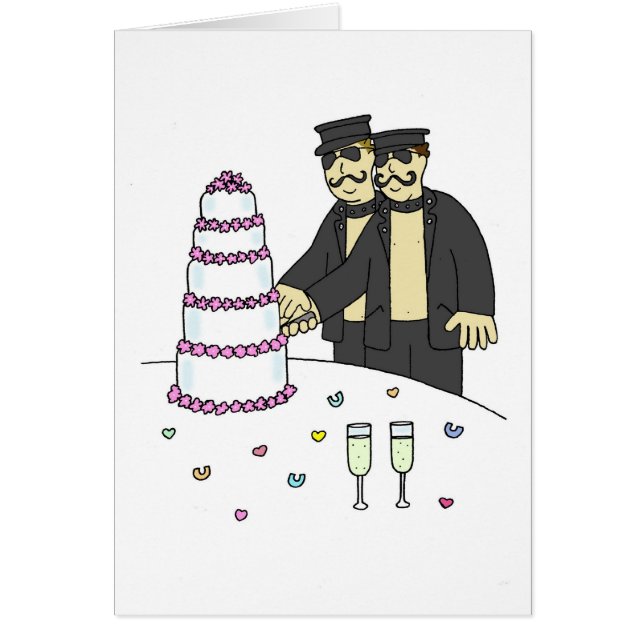 Male Couple Marriage Congratulations Humor (Front)