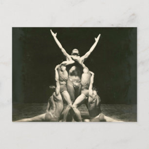 Male Dancers 1934 Postcard