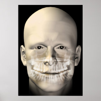 male dental scan poster