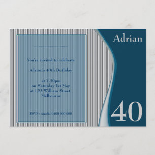 Male Elegant Invite