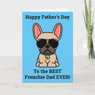 Male Fawn French Bulldog Father's Day Card