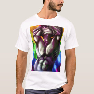 Male figure and tattoo art in pride colours T-Shirt
