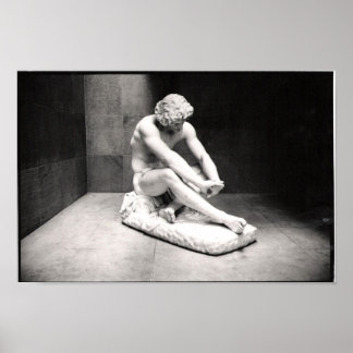 Male Figure in Marble Poster
