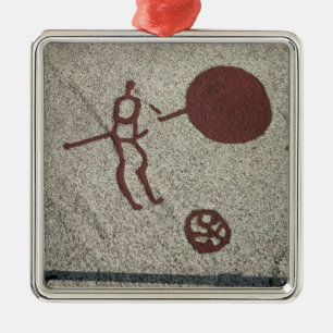 Male figure with the sun metal ornament