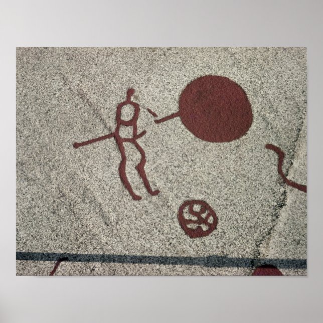 Male figure with the sun poster (Front)