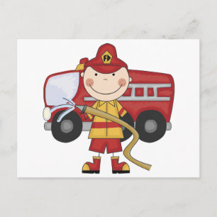 Male Firefighter T-shirts and Gifts Postcard