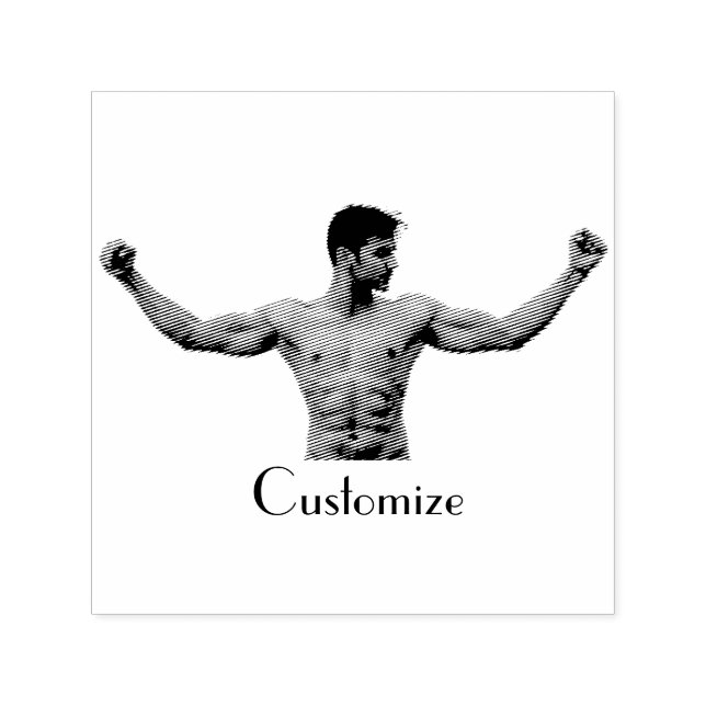Male Fitness Model Thunder_Cove Self-inking Stamp (Design)