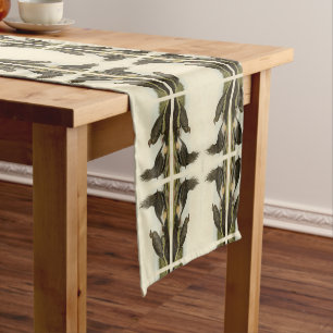 (Male Fowl) of the Plains Audubon Birds of America Short Table Runner