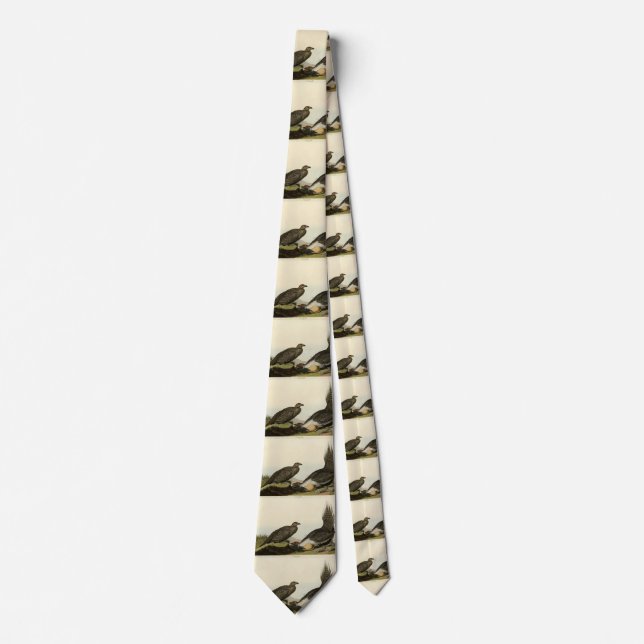 (Male Fowl) of the Plains Audubon Birds of America Tie (Front)