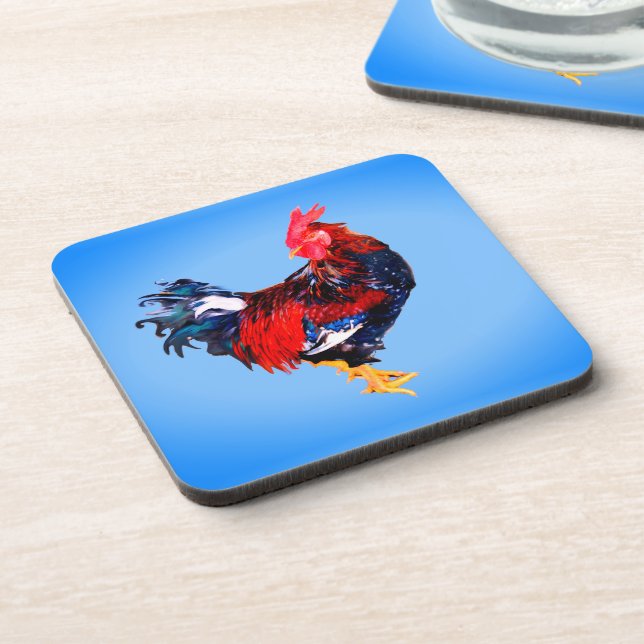 male gallinaceous bird coaster (Left Side)