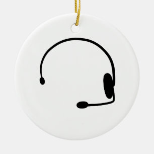 Male Gamer Ceramic Ornament