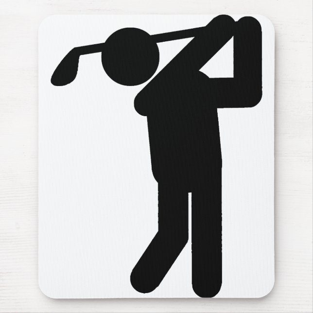 Male Golfer - Golf Symbol Mouse Pad (Front)