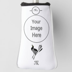 Male Grackle Black Bird Golf Head Cover