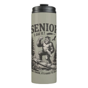 Male Graduation 2026 Grad Senior School Bigfoot Thermal Tumbler
