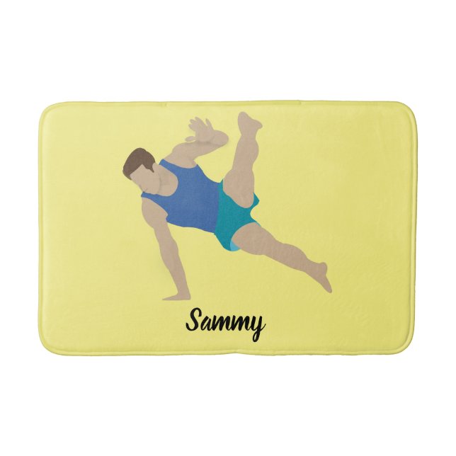 Male Gymnast Bath Mat (Front)