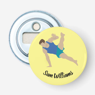 Male Gymnast Bottle Opener