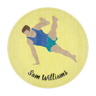 Male Gymnast Cutting Board
