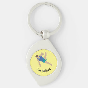 Male Gymnast Key Ring