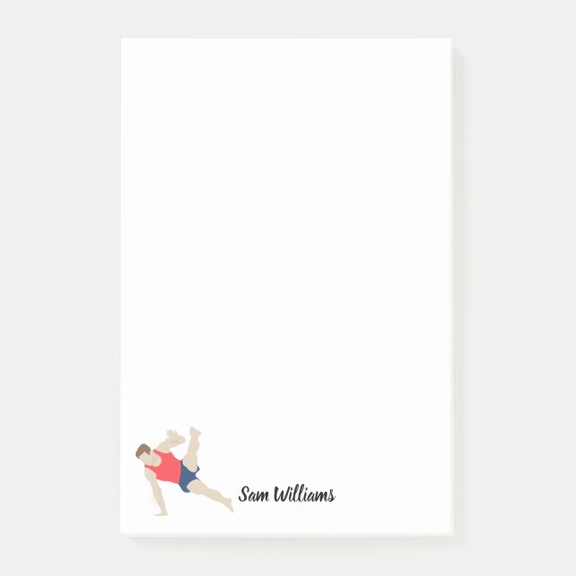 Male Gymnast Post-it Notes (Front)