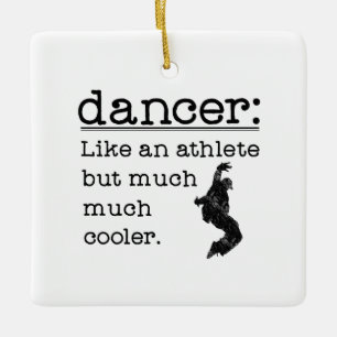 Male Hip Hop Dancer Like an Athlete square Ceramic Ornament