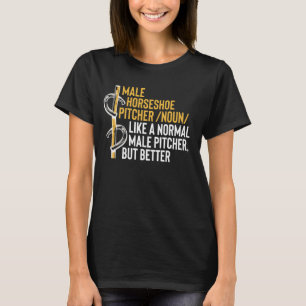 Male Horseshoe Pitcher Definition T-Shirt